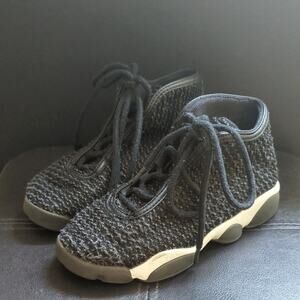Nike Jordan Horizon Oreo Black Gray Lace Up  High Top Basketball Sneakers